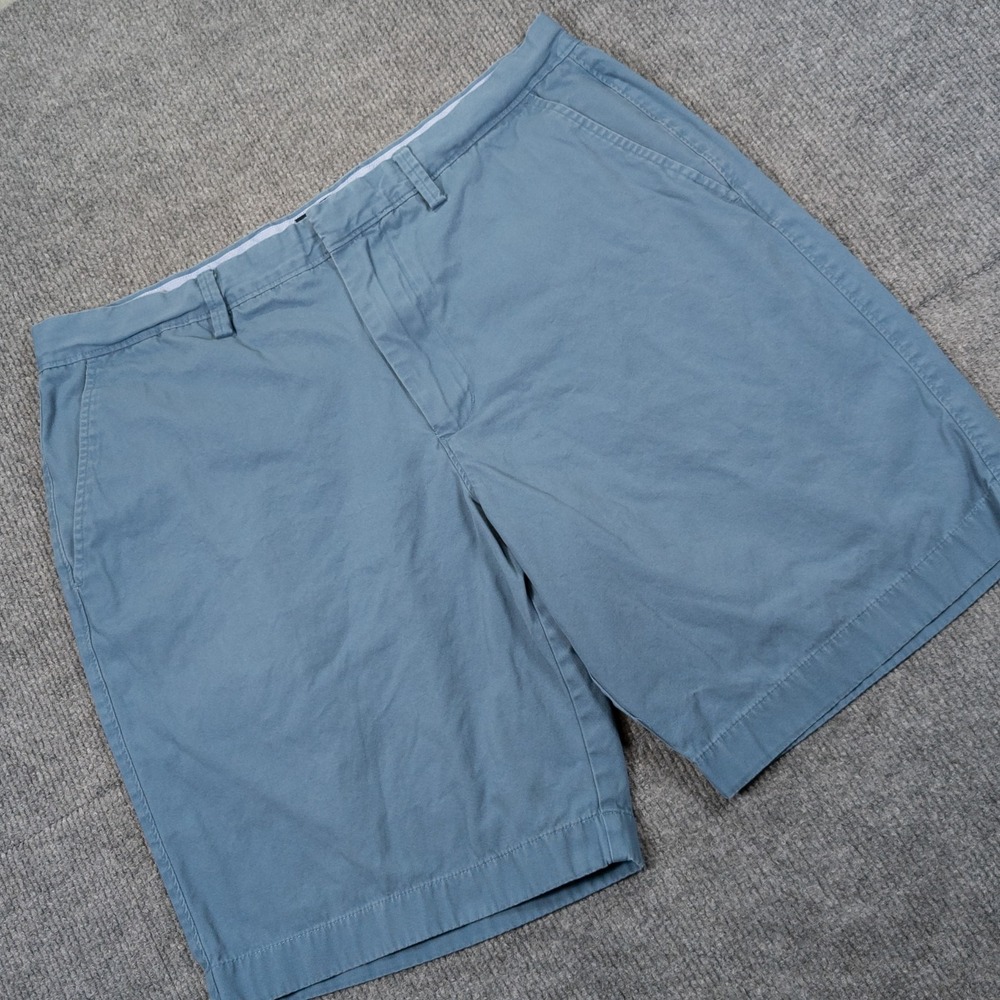 J. Crew Preppy Chino Shorts Mens 35 9" Seam Flat Front Lightweight Cotton